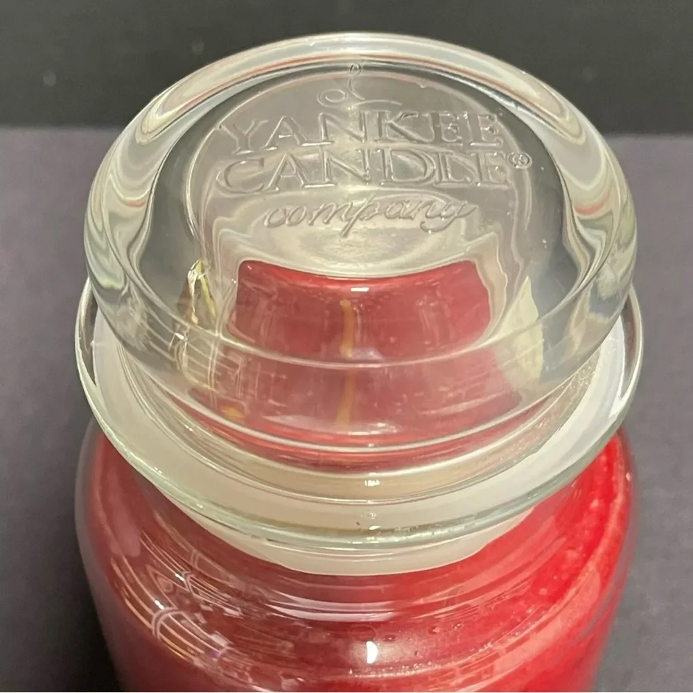 Yankee Candle SPARKLING CINNAMON Candle Great Holiday Red Large 22oz NEW